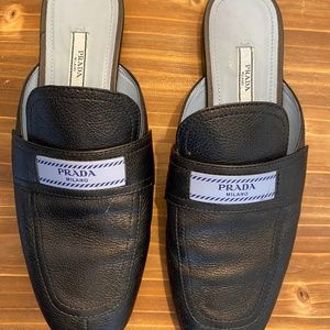 Prada Leather Slippers